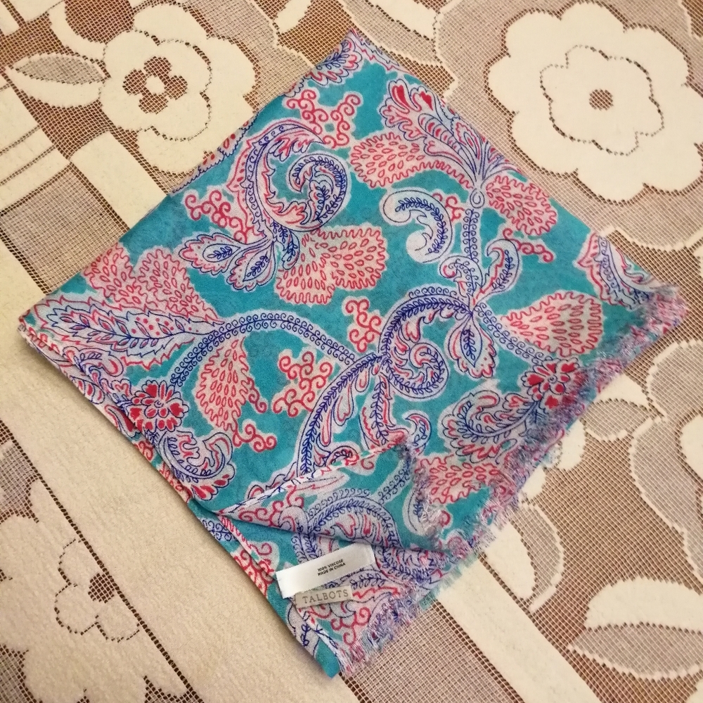 Talbot's Bandana Paisley Oblong Scarf - Picture 7 of 7